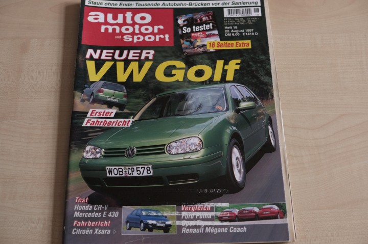 Deckblatt Auto Motor und Sport (18/1997)